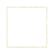 Gold Frame. Square. Gold Rectangle.