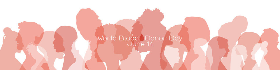 Wall Mural - World Blood Donor Day banner.