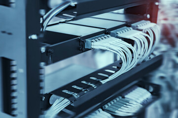 fiber optic cable connect to communication distribution point