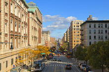 Tenth Avenue, Known As Amsterdam Avenue, North-south Thoroughfare On West Side Of Manhattan In New York City
