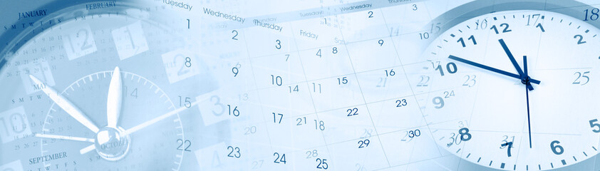 Wall Mural - clocks and calendars