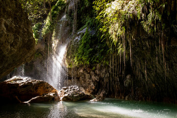 Canvas Print - Cascadas de Comala, Chiquilistlan, Jalisco, Mexico