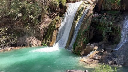 Canvas Print - Cascadas de comala, chiquilistlán, jalisco, mexico