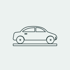 Sticker - car vector icon illustration sign 