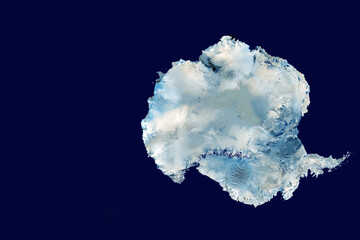 Antarctica from space. Elements of this image furnished by NASA