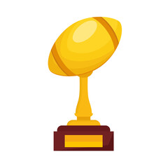 Poster - american football balloon trophy