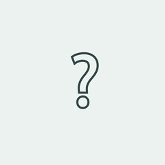 Canvas Print - question mark icon illustration sign 