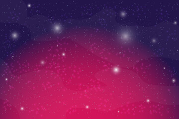 Wall Mural - abstract space galaxy background. horizontal panorama. template banner with pink and blue space gala