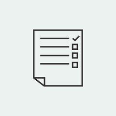 Sticker - Check list vector icon illustration sign