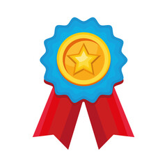 Canvas Print - medal star award