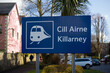 Sign for Killarney train station in county Kerry