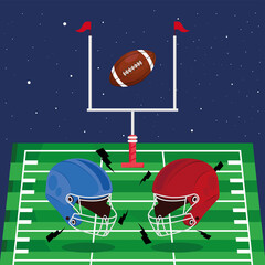 Poster - american football match