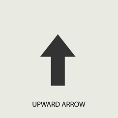 Wall Mural - upward arrow icon illustration sign