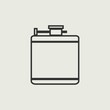 © ARKSTUDIOS🎙  - Hip flask vector icon illustration sign