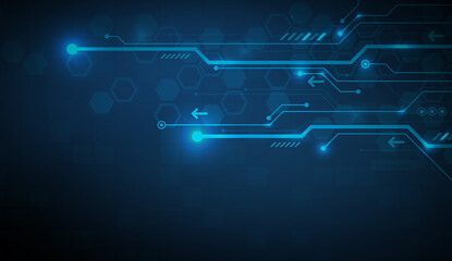Wall Mural - Technology graphic design background. Vector illustration. Vector Abstract technology circuit lines. Technology vector background.Eps10 vector illustration.