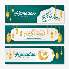 Wall Mural - ramadan kareem background template with arabian pattern and islamic mosque frame use for iftar party celebration and social media banner