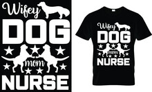 Dog Nish Mother Coffee Lover T-shirt Design...