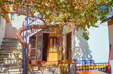 The Teahouse's Terrace With Grapevine, Albaicin, Granada, Spain