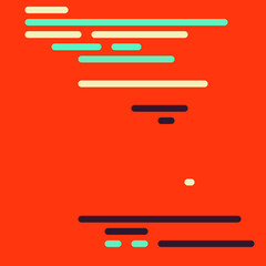 Code on screen vector illustration, flat cartoon coding lines simulation