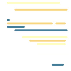 Code on screen vector illustration, flat cartoon coding lines simulation