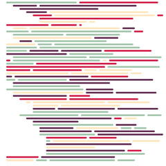 Code on screen vector illustration, flat cartoon coding lines simulation