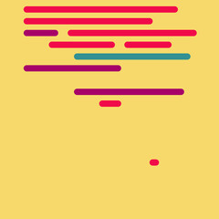 Code on screen vector illustration, flat cartoon coding lines simulation