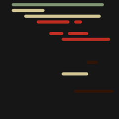 Code on screen vector illustration, flat cartoon coding lines simulation