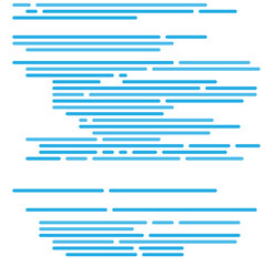 Code on screen vector illustration, flat cartoon coding lines simulation