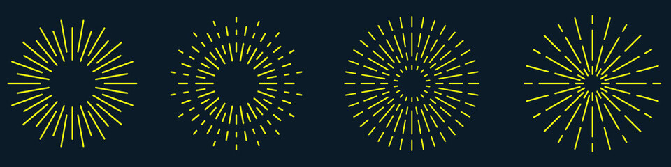 Wall Mural - sunburst set. big collection sunburst best quality. web banner. vector illustration.