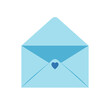 © Ceyy - Abstract blue letter vector. Empty blue envelope. Space for text. Vector illustration.