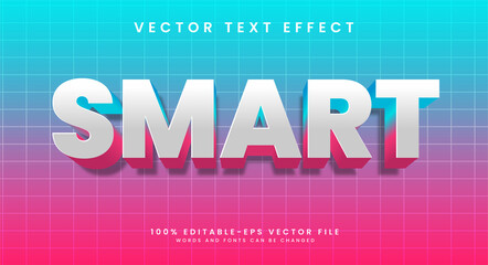 smart editable vector text effect with minimalis concept.