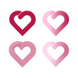 © abeadev - Set of heart shape logos