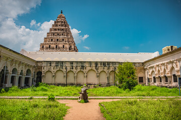 Wall Mural - The Thanjavur Maratha Palace Complex, known locally as Aranmanai, is the official residence of the Bhonsle family continued to hold on to the palace even after the last king, Shivaji of Thanjavur