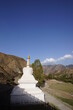 チベット・アムド地方 合作に建つ仏塔