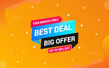 Wall Mural - best deal banner design.