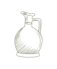 Poster - olive oil jar icon