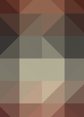 Abstract color Low-Polygones Generative Art background illustration