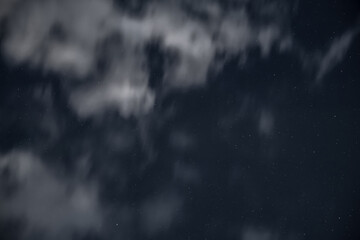 Wall Mural - night sky with stars and clouds
