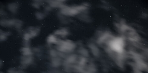 Wall Mural - night sky with stars and clouds