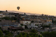 © Aaron Thomas/Stocksy - Hot-air Balloons over Cappadocia