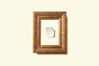 © Yaroslav Danylchenko/Stocksy - Document icon inside golden vintage frame