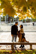 © Mauro Grigollo/Stocksy - Couple with the dog in autumn