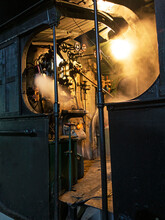 Inside A Driver's Cab Of A Steam Locomotive! 