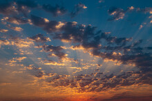 Sunlit Sunset Clouds