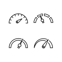 Speedometer ,Speed Performance Icon Design Vector Logo Template Illustration Sign And Symbol