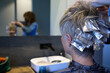 © Rowena Naylor/Stocksy - Hair colouring being applied