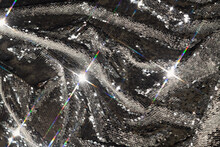 Shiny Silver Sequin Background