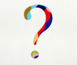 © The Laundry Room/Stocksy - Colorful Cut-Out Geometric Question Mark