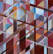 © Clive Watts/Stocksy - An abstract painting of verticals and diagonals.