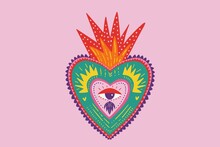 Sacred Heart, Love Illustration